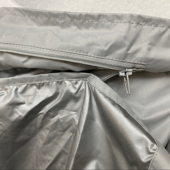 BALENO Jacket Light Gray Windbreaker Size XL Foldable Hood - Picture 8 of 9